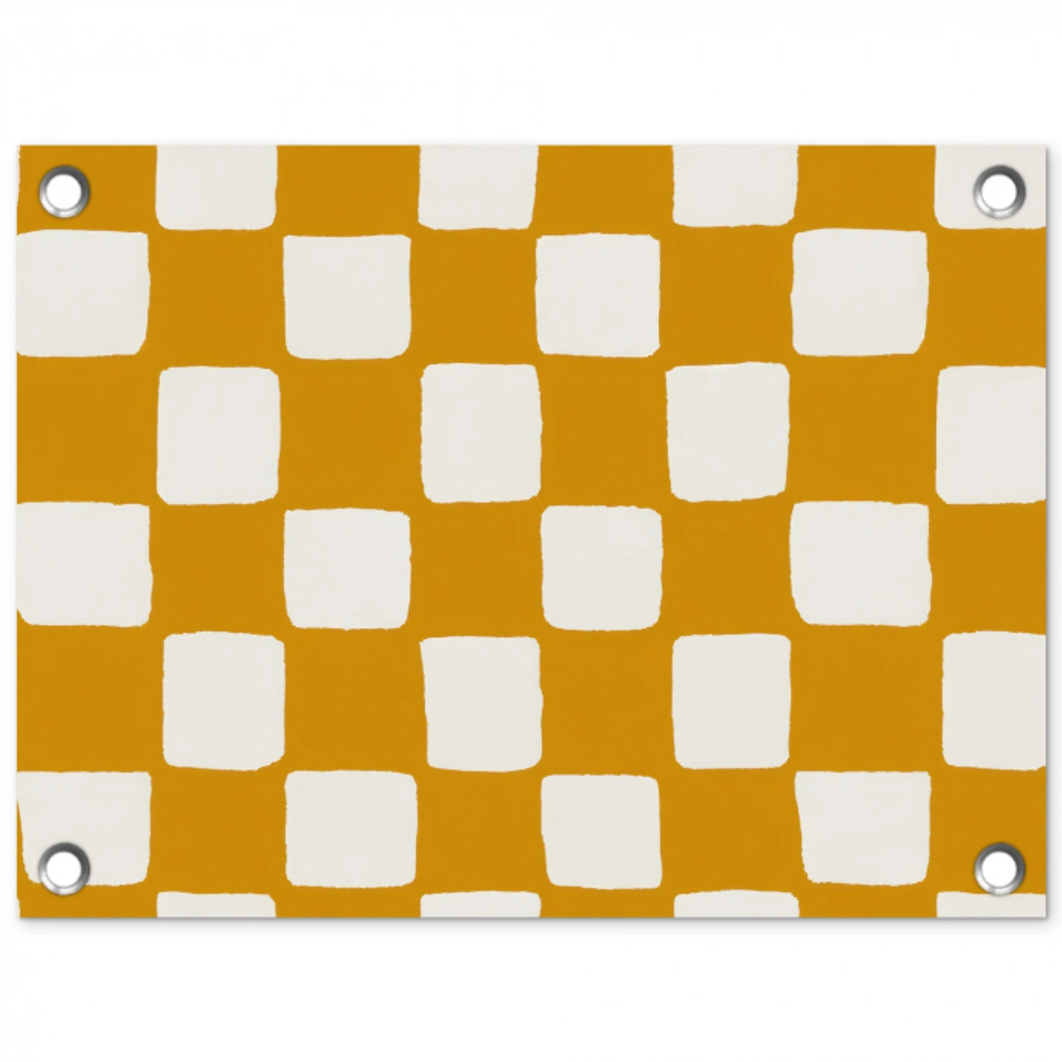 Grafisch - Patroon - Oker tuinposter los doek klein 239 -3d