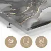 Marmer - Zwart - Goud - Grijs plexiglas 5mm klein -sfeer2