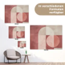 Figuren - Abstract - Roze tuinposter los doek klein -Xsfeer9_DE