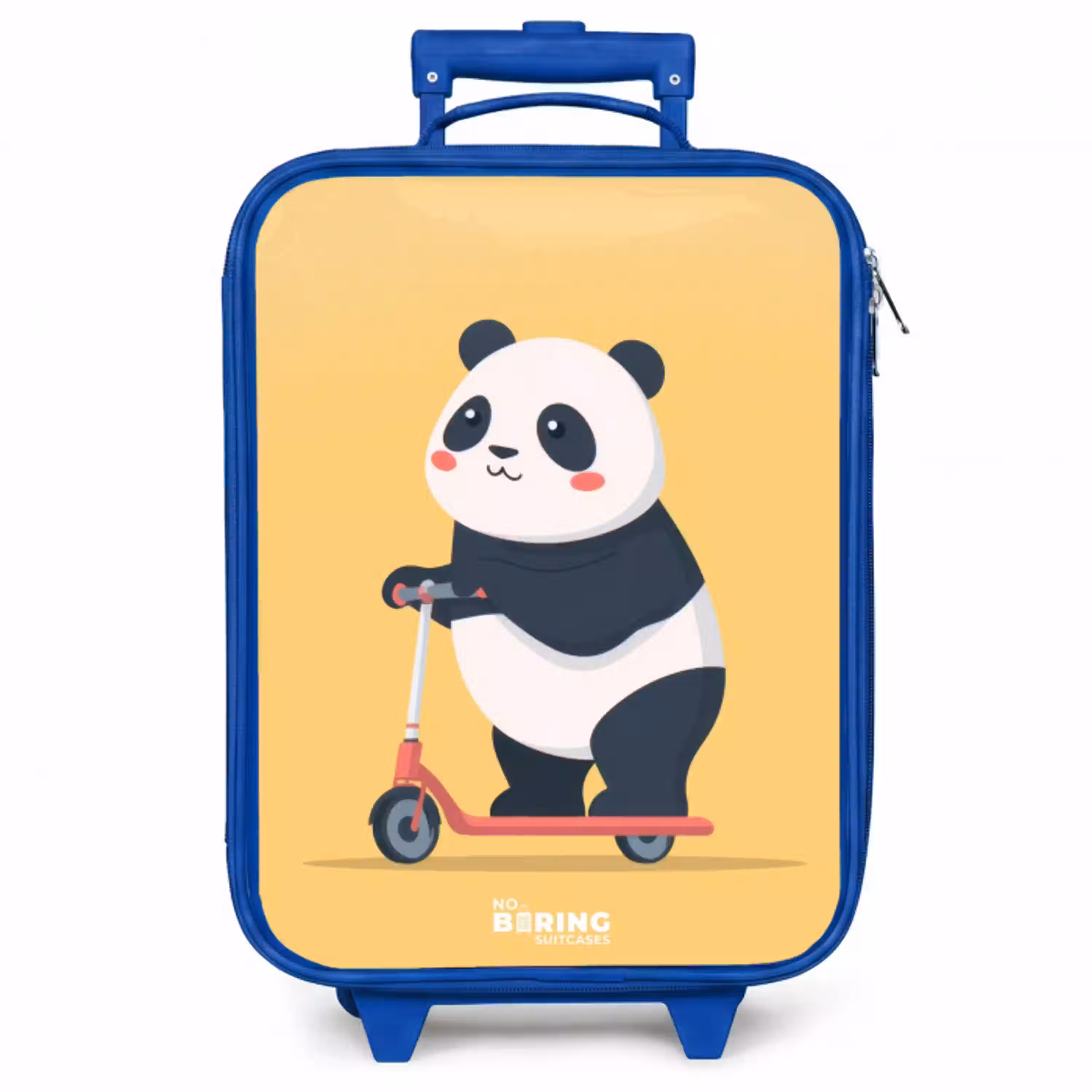 Panda - Step - Geel Kinderkoffer - Blauw klein -zzz_website3d
