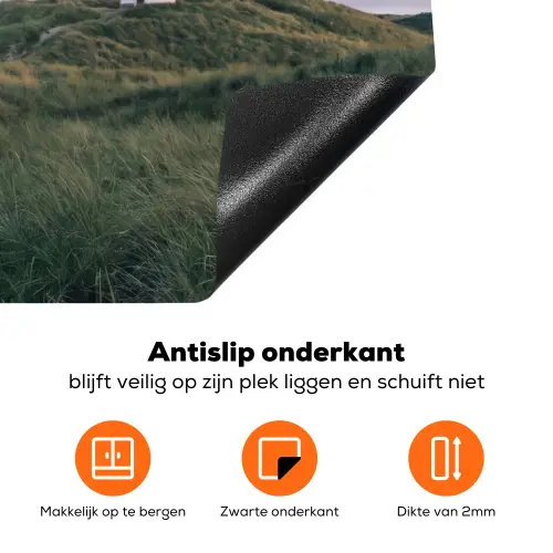 Vuurtoren - Duinlandschap - Zee Inductie beschermer vinyl 3mm klein -zzzzzzz-td-onderkant