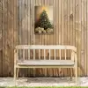Kerstboom - Cadeaus - Goud Tuinposter op houten frame 2 cm dik klein -sfeer4