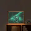 Vrachtwagen - Snelheid - Groen - Neon Light Box met batterij (Wandlamp kind) middel -sfeer1_kind
