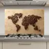 Wereldkaart - Zandkleur - Koffiebonen keuken achterwand spatscherm klein -3d_website
