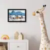 Landschap - Winter - Sneeuw fotolijst zwart zonder passe partout klein -usfeer4_kinderkamer