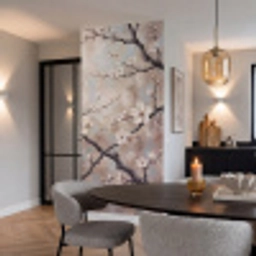 Bloesem - Takken - Schilderij - Beige - Serene Behang Vlies klein -sfeer3