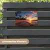 Palmbomen bij Zonsondergang tuinposter los doek klein -sfeer3
