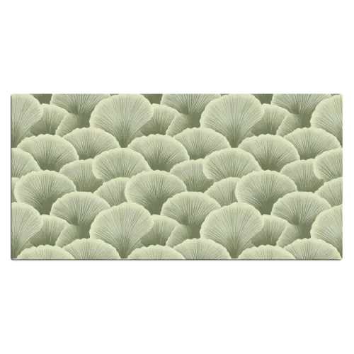 Waaier - Blad - Groen Muismat XXL klein 681 -3d_leeg
