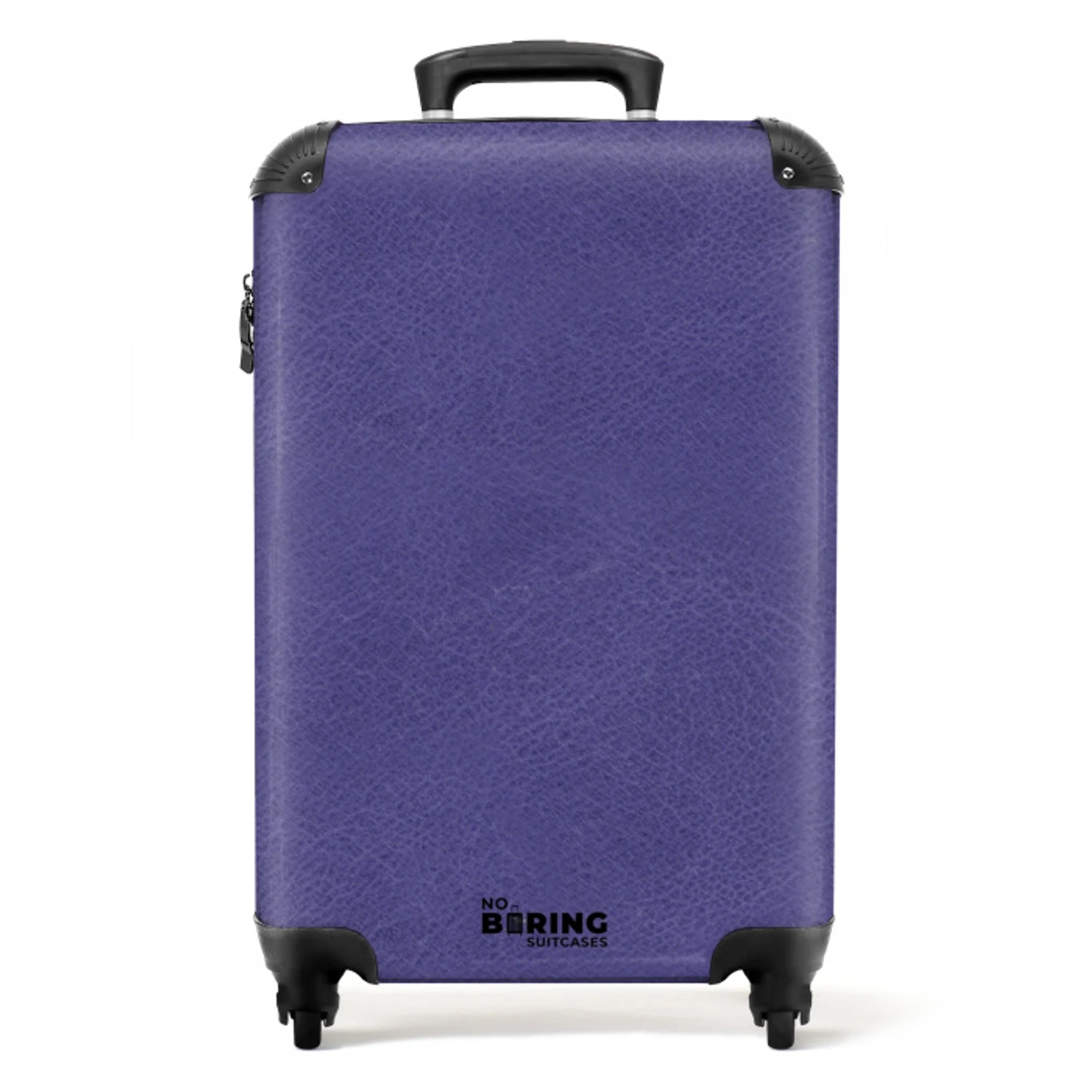 Lederen look paars NBS - Handbagage koffer - Volwassenen Unisex middel -productfoto_recht