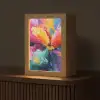 Bloemexplosie - Veelkleurig - Bewegend Light Box met kabel (Tafellamp) klein -z3d_website