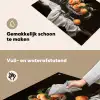 Stilleven - Perziken - Vintage Inductie beschemer met haakjes klein -ky-schoon-nl