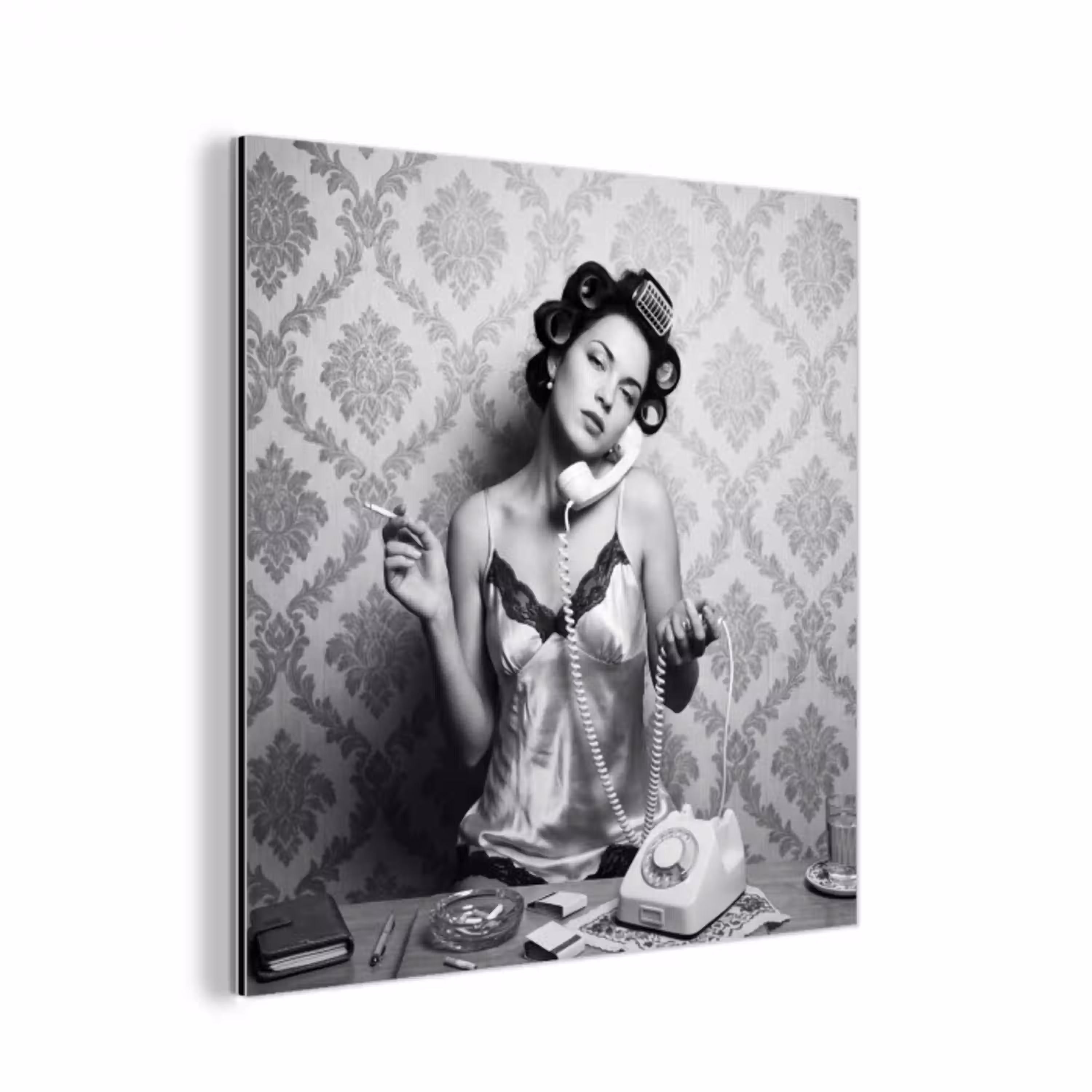 Chic - Vrouw - Zwart - Wit aluminium wit klein -3d