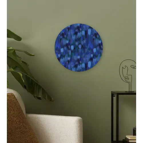 Vloeiend - Verfstrepen - Kleuren Wandcirkel plexiglas klein 852 -sfeer3