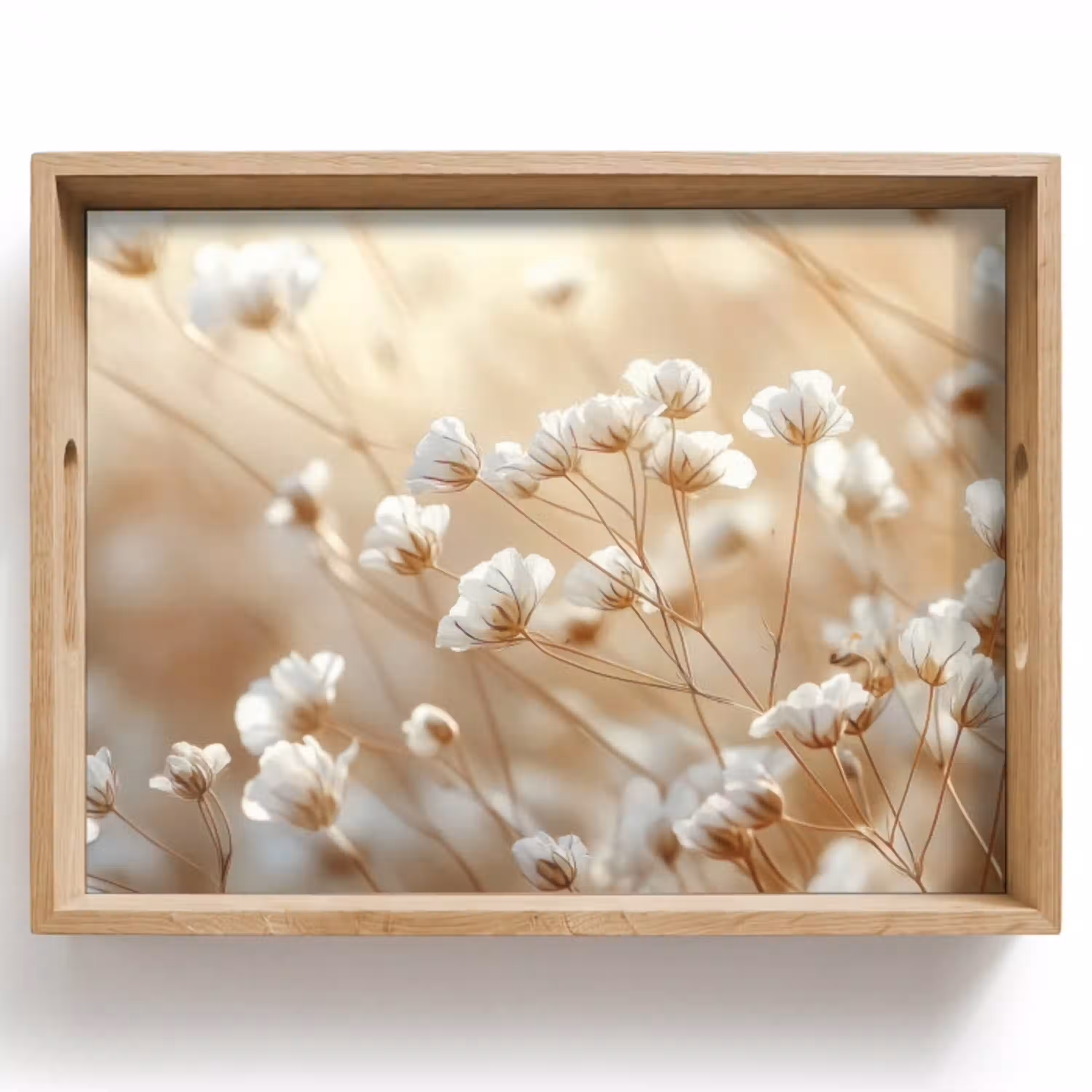 Wilde - Bloemen - Wit Dienblad Rechthoek middel -z3d_shopping