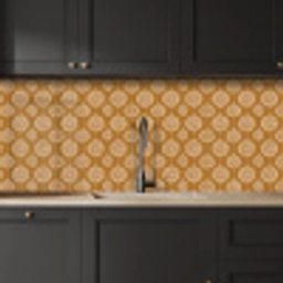 Bloemen - Modern - Oker keuken achterwand 2 middel 871 -sfeer1