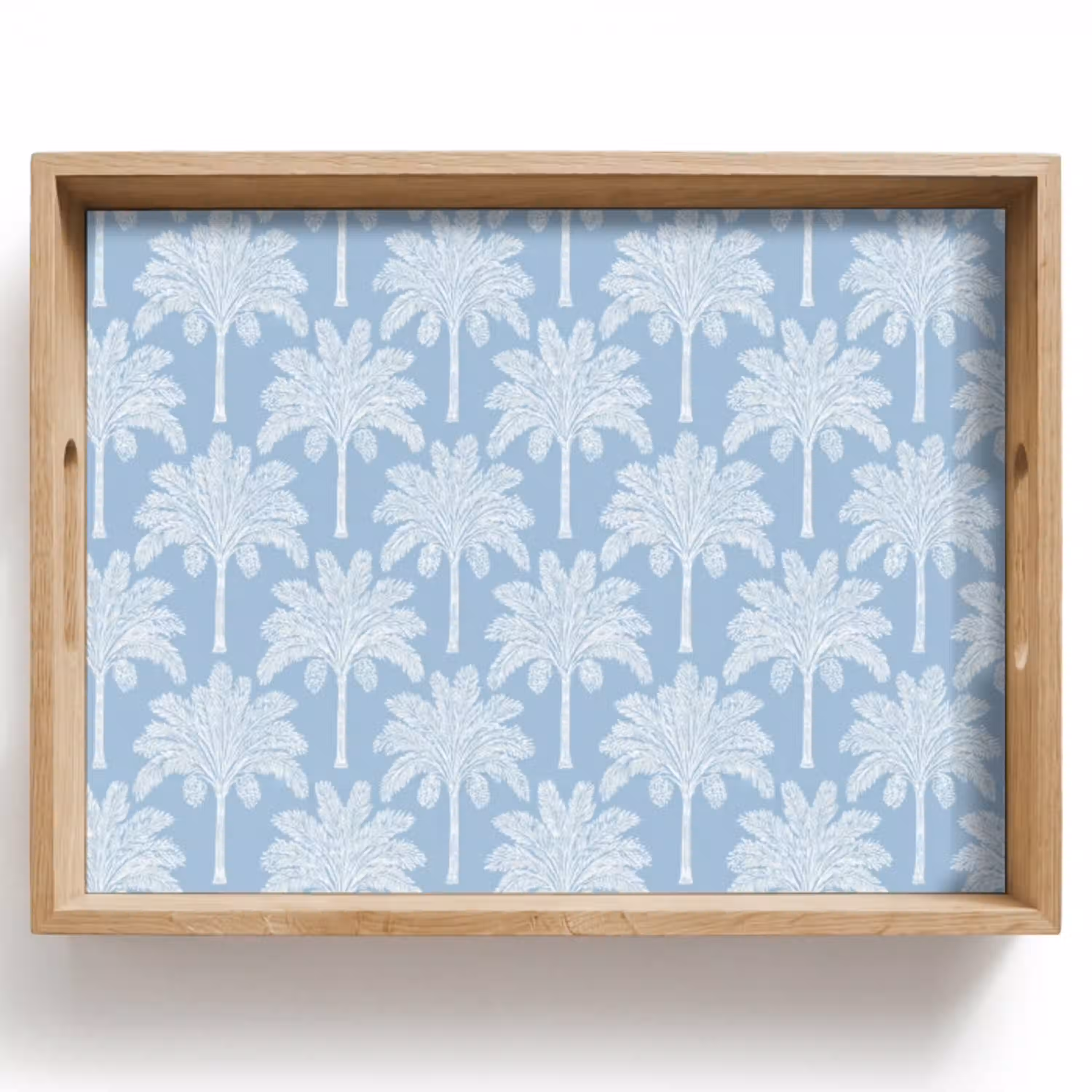 Palmboom - Modern - Blauw Dienblad Rechthoek middel 911 -z3d_shopping