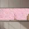 Terrazzo -  Patroon - Kleurrijk - Roze keuken achterwand 2 middel 871 zz_3dshopping