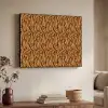 Dier - Oranje - Tijger Textielframe zwart klein 947 -sfeer3