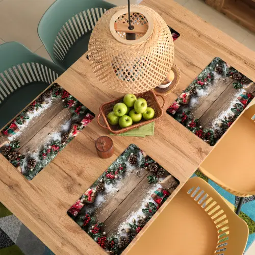 Kerstdecoratie - Geschenken - Hout - Veelkleurig Placemat vinyl groot -zzsfeer5_Kitchenyeah-website