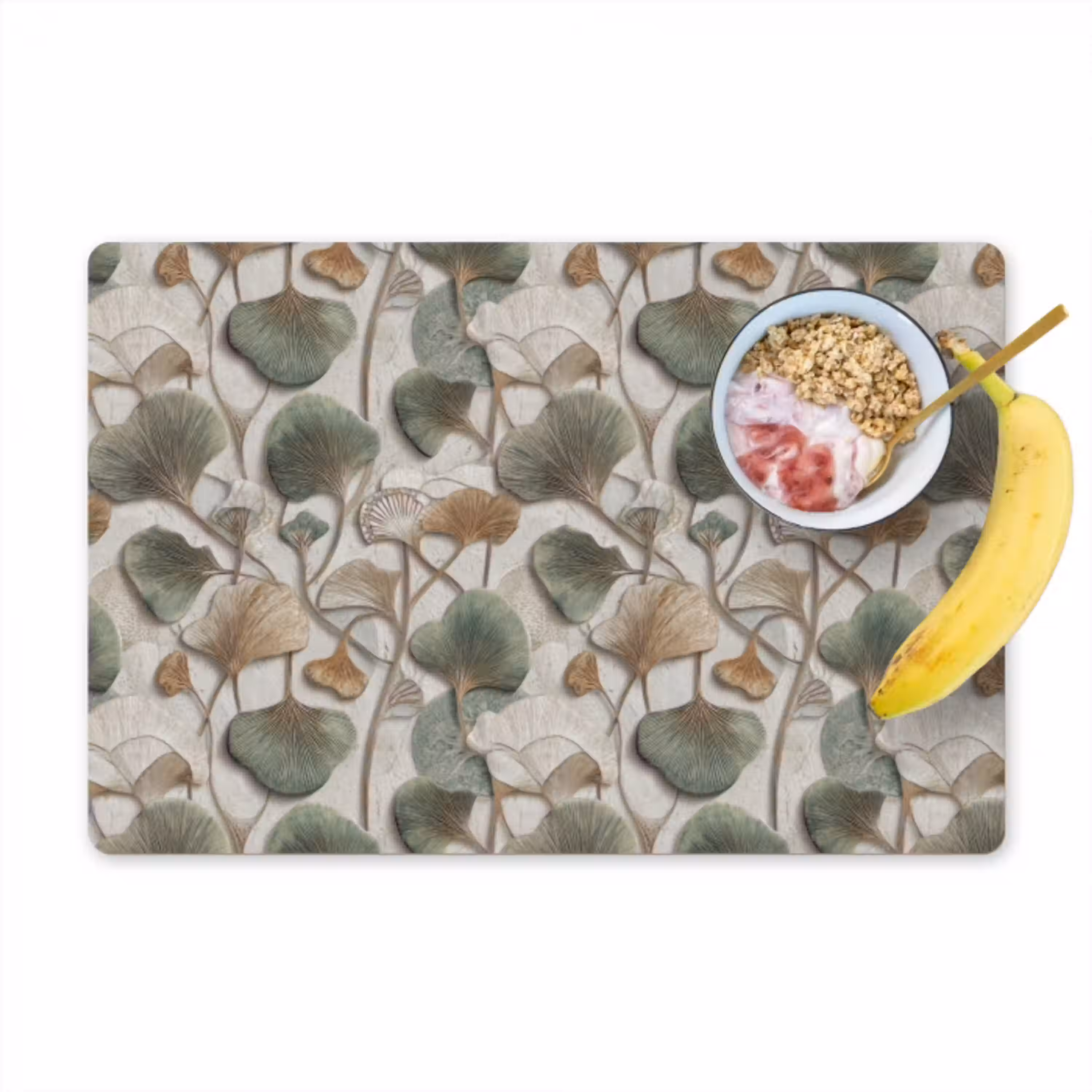 Elegant - Bladeren - Groen Placemat vinyl groot 368 -zzzproduct_Kitchenyeah-website