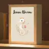 Zeepaardje - Zeewier - Beige Light Box met kabel (Kinderlampje) klein -zzz_3d_website