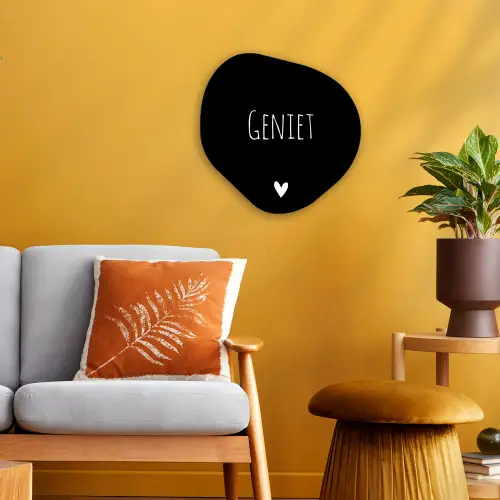 Spreuken - Quotes - Geniet Wandcirkel Organisch Forex 3mm klein -sfeer4