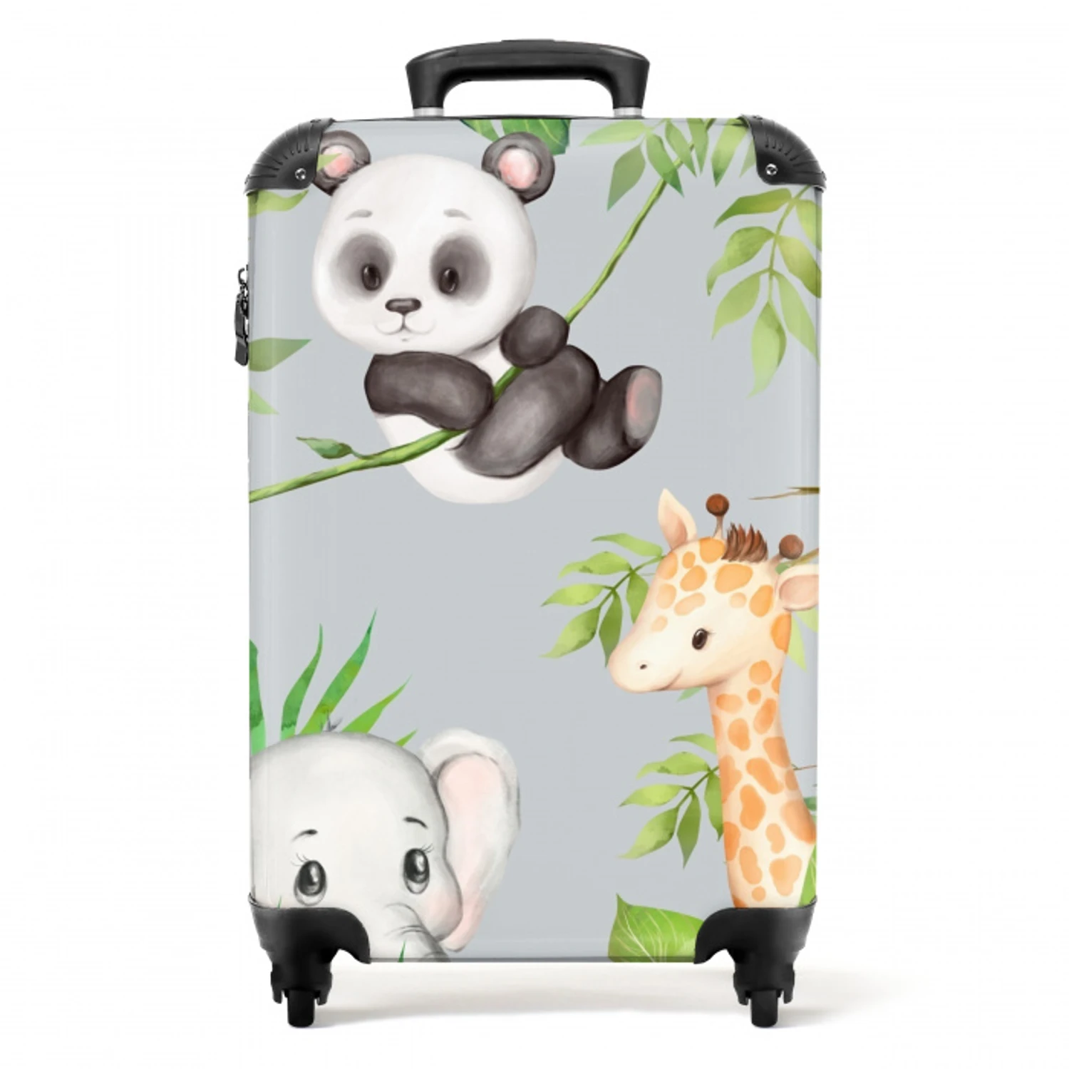 Diertjes in de jungle NBS - Handbagage koffer - Unisex middel -productfoto_recht