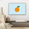 Fruit - Sinaasappel - Oranje canvas 2cm klein -sfeer6