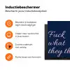 Fuck what they think - Blauw - Cursief Inductie beschermer vinyl 3mm klein -zzzzzzz-td-ups