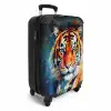Portret van een tijger als olieverf kunst NBS - Handbagage koffer - Unisex middel -productfoto_3d