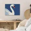 Zwaan - Wit - Snavel - Illustratie PET vilt klein -sfeer3