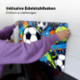 Sport - Ballen - Kleurrijk Inductie beschemer met haakjes klein -ky-ophangen-de