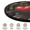 Macarons - Rood - Hart Fotolijst rond zonder passe partout klein -closeup_NL