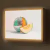 Disco - Discobal - Meloen - Pastel Light Box met batterij (Wandlamp) middel -z3d_website