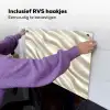 Diagonaal - Golven - Crème Inductie beschemer met haakjes klein 777 -ky-ophangen-nl