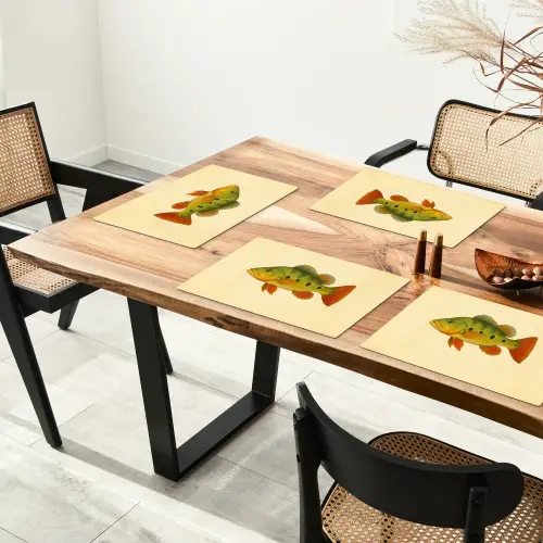 Schubben - Vis - Groen - Illustratie Placemat vinyl groot -zzsfeer4_Kitchenyeah-website