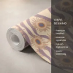 Bohemian - Vibe - Lavendelpaars Behang Vinyl klein 1060 -USP_closeupNL
