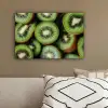 Kiwi - Fruit - Groen canvas 2cm klein -sfeer3