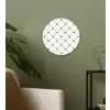 Patroon - Hartjes - Strepen - Ruiten Wandcirkel plexiglas klein 852 -sfeer3