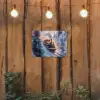 Kersttrein - Sneeuw - Winter - Kerst tuinposter los doek klein -sfeer1