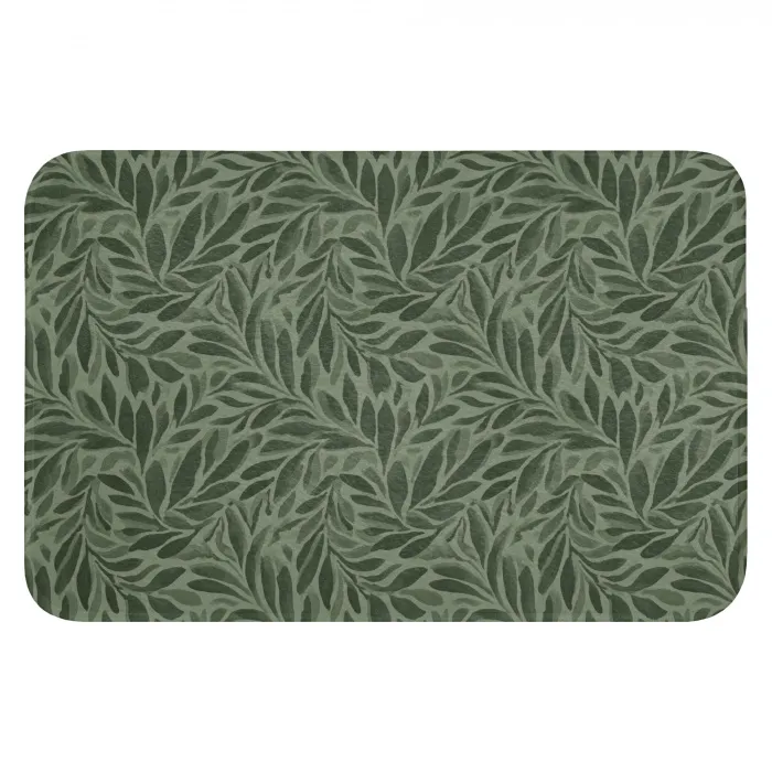 Bladeren - Organisch - Groen Badmat klein 997 -3d