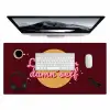 love your damn self - Cirkel - Glitter - Rood Muismat XXL klein -3d