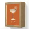 Cocktail - Oranje - Zomer - Quote Light Box met kabel (Wandlamp) klein -3d