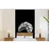 Croissant - Metaal - Zilver fotobehang vinyl groot -bed