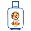 Baby leeuw Kinderkoffer - Blauw klein -zz3dotto