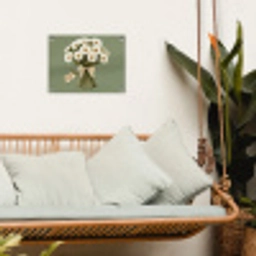 Lint - Boeket - Groen - Quote tuinposter los doek klein -sfeer7