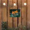 Paradijsvogel - Bloem - Exotisch tuinposter los doek klein -sfeer1