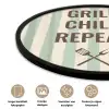Quote - Strepen - Grill Fotolijst rond zonder passe partout klein -closeup_NL