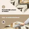 Vintage Chevronhout Inductie beschemer met haakjes middel -ky-schoon-nl