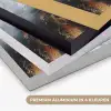 Abstract - Goud - Verf - Aesthetic - Art Textielframe zwart klein -USP_kleurenNL